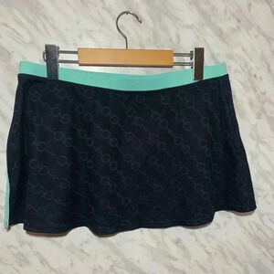 Anne Cole Swim Skirt Blue Grey Size  Medium